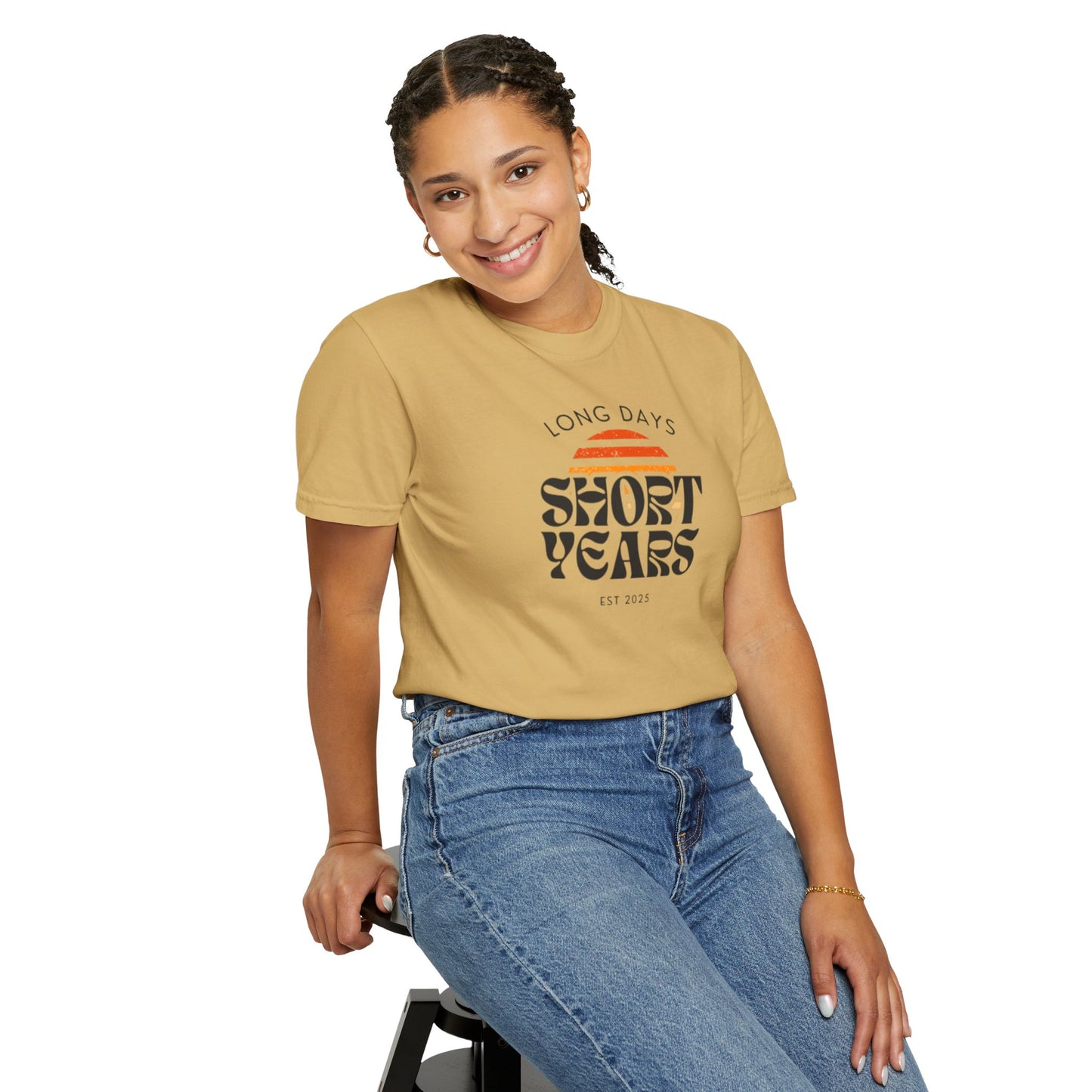 Garment-Dyed T-Shirt-Retro Sun