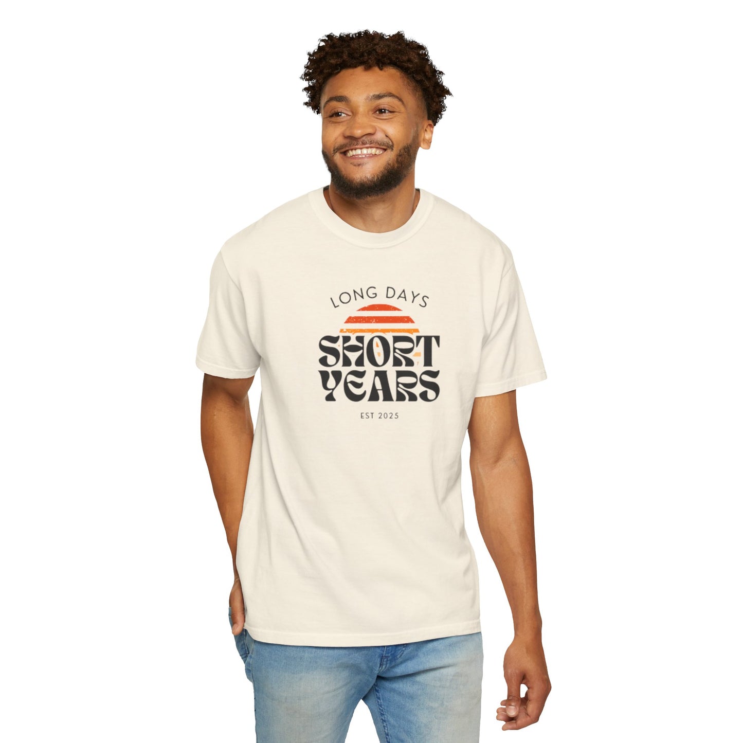 Garment-Dyed T-Shirt-Retro Sun