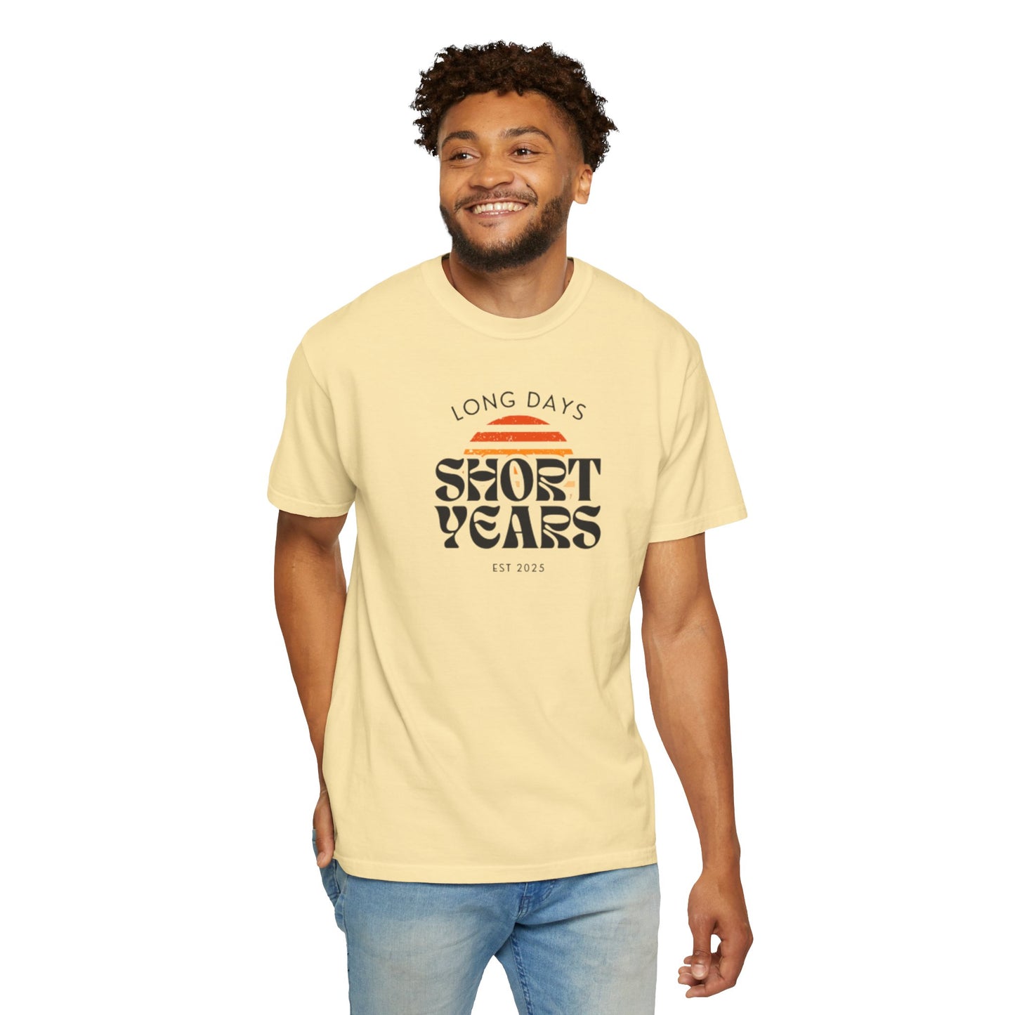 Garment-Dyed T-Shirt-Retro Sun