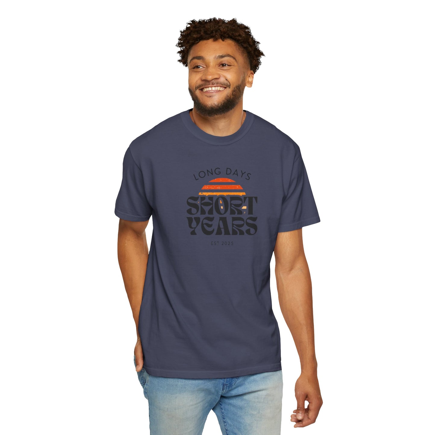 Garment-Dyed T-Shirt-Retro Sun