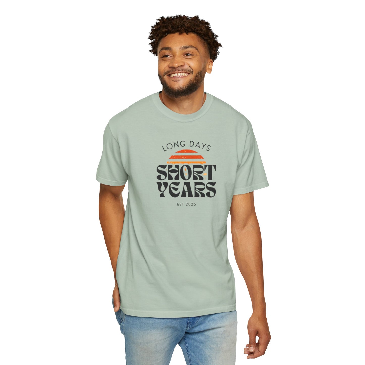 Garment-Dyed T-Shirt-Retro Sun