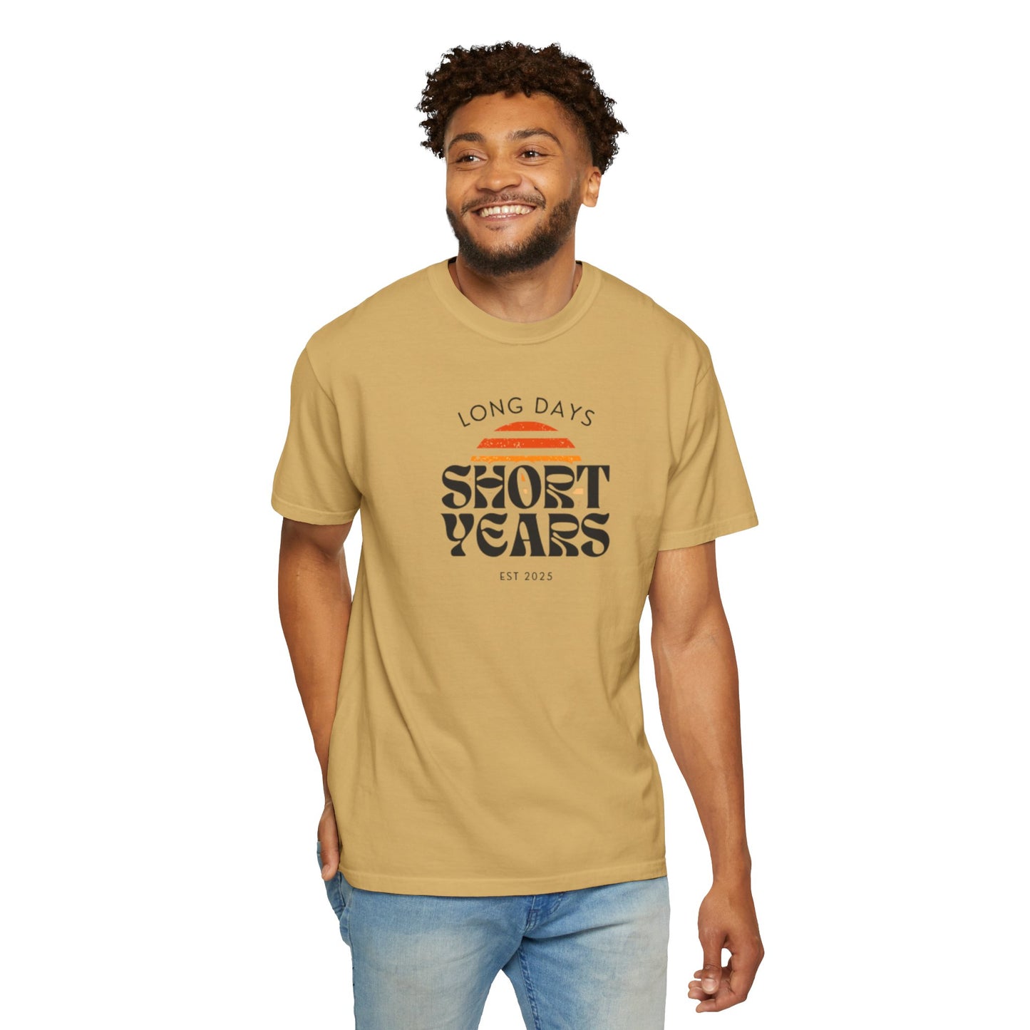 Garment-Dyed T-Shirt-Retro Sun