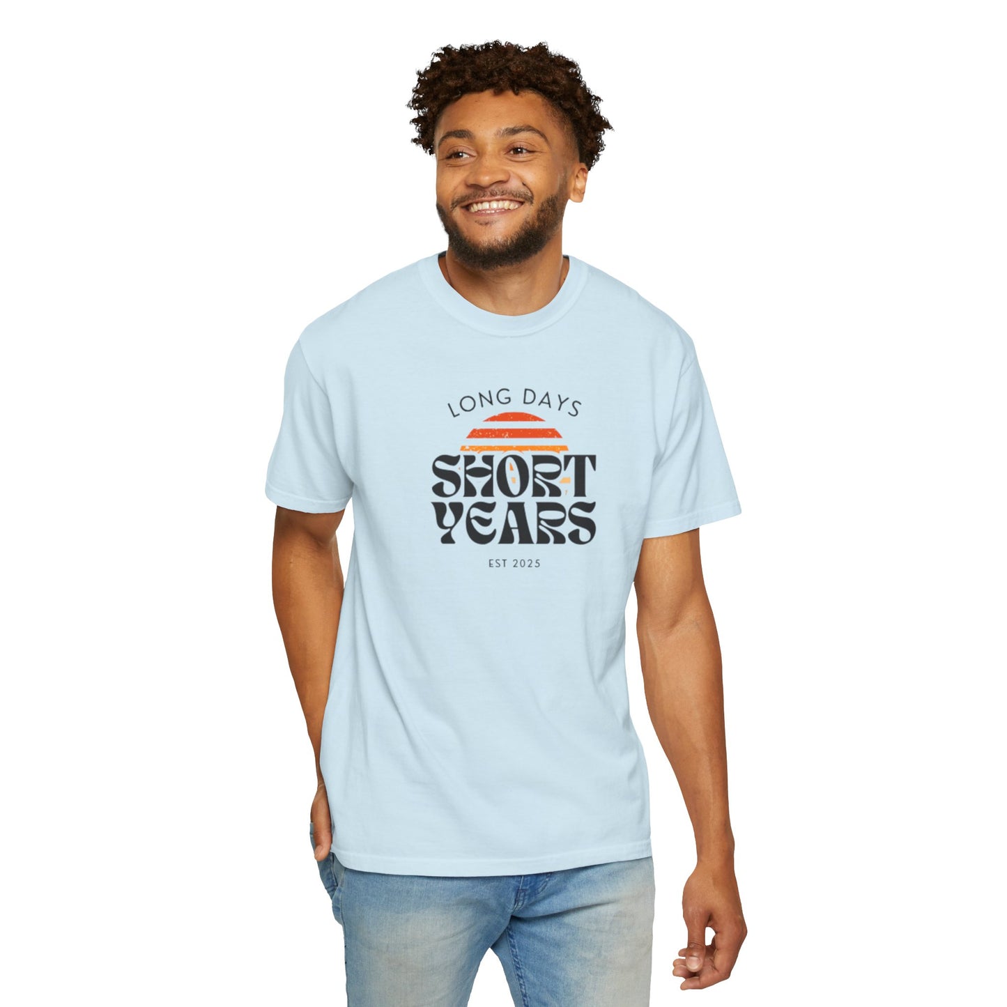 Garment-Dyed T-Shirt-Retro Sun